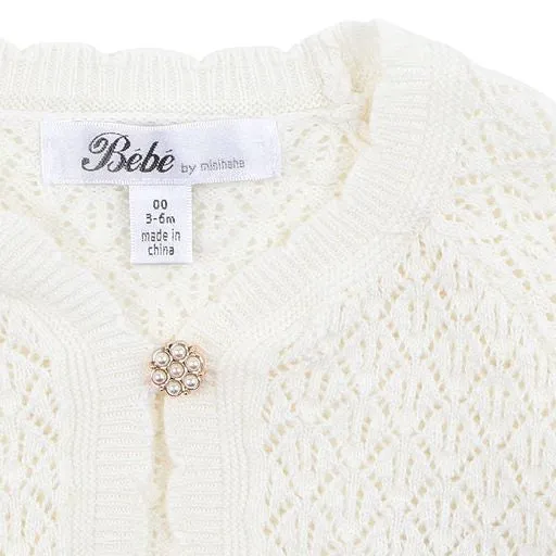 BÉBÉ POINTELLE CARDIGAN
