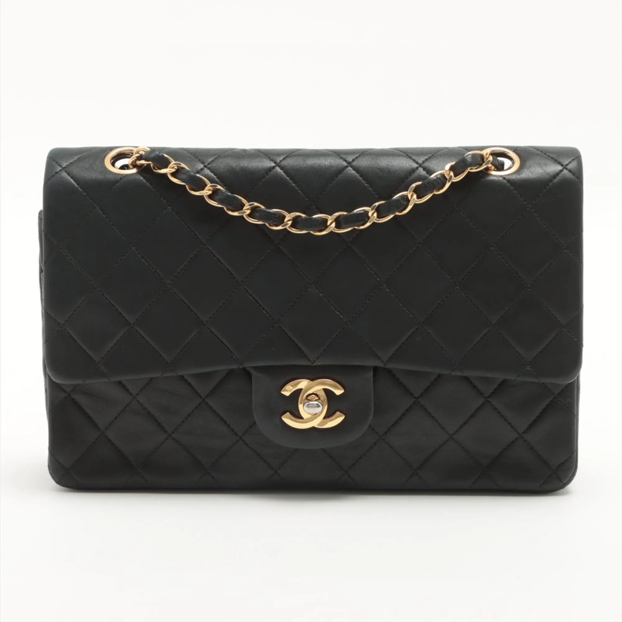 Chanel Black Leather Timeless shoulder bag