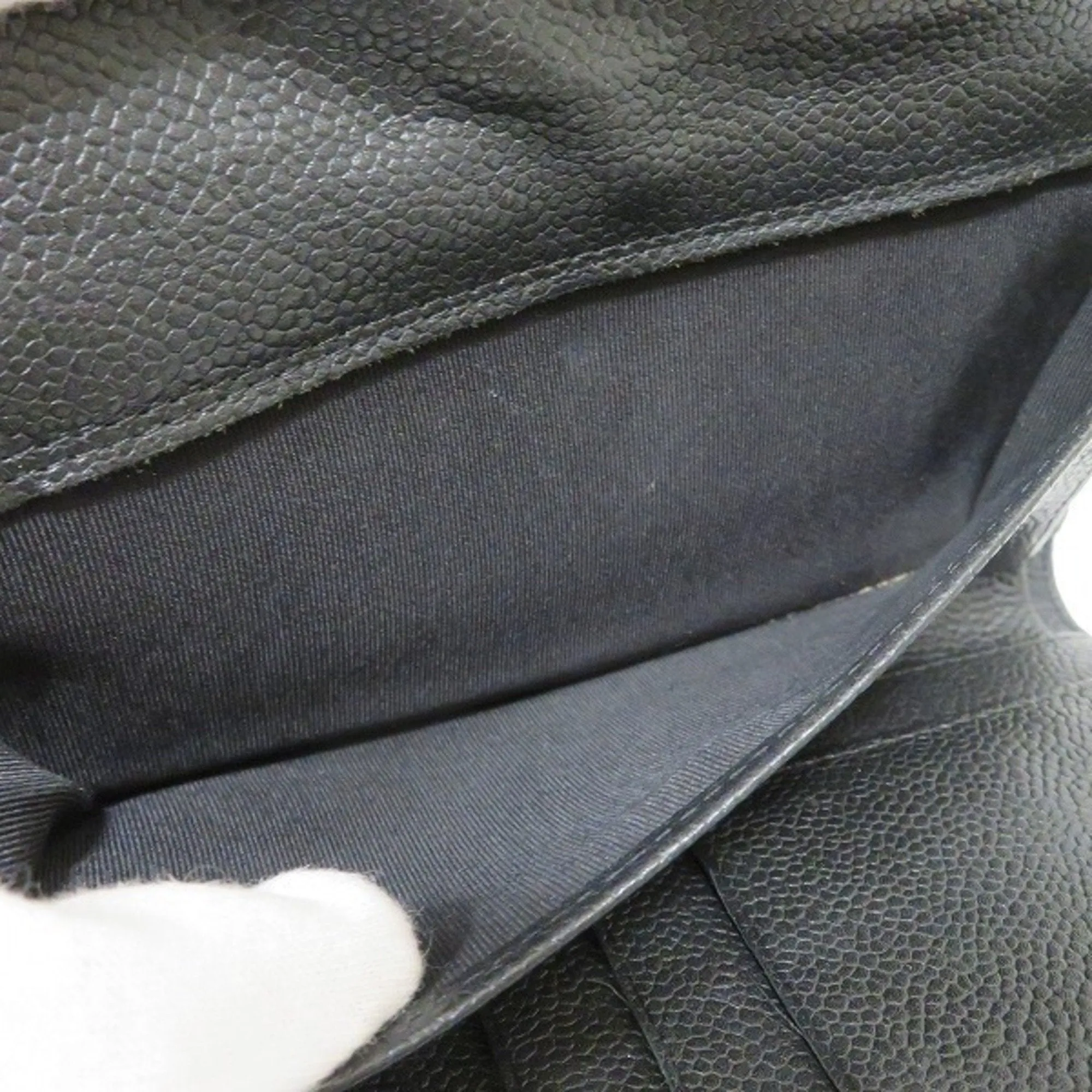 Chanel Black Leather Timeless wallet accessories