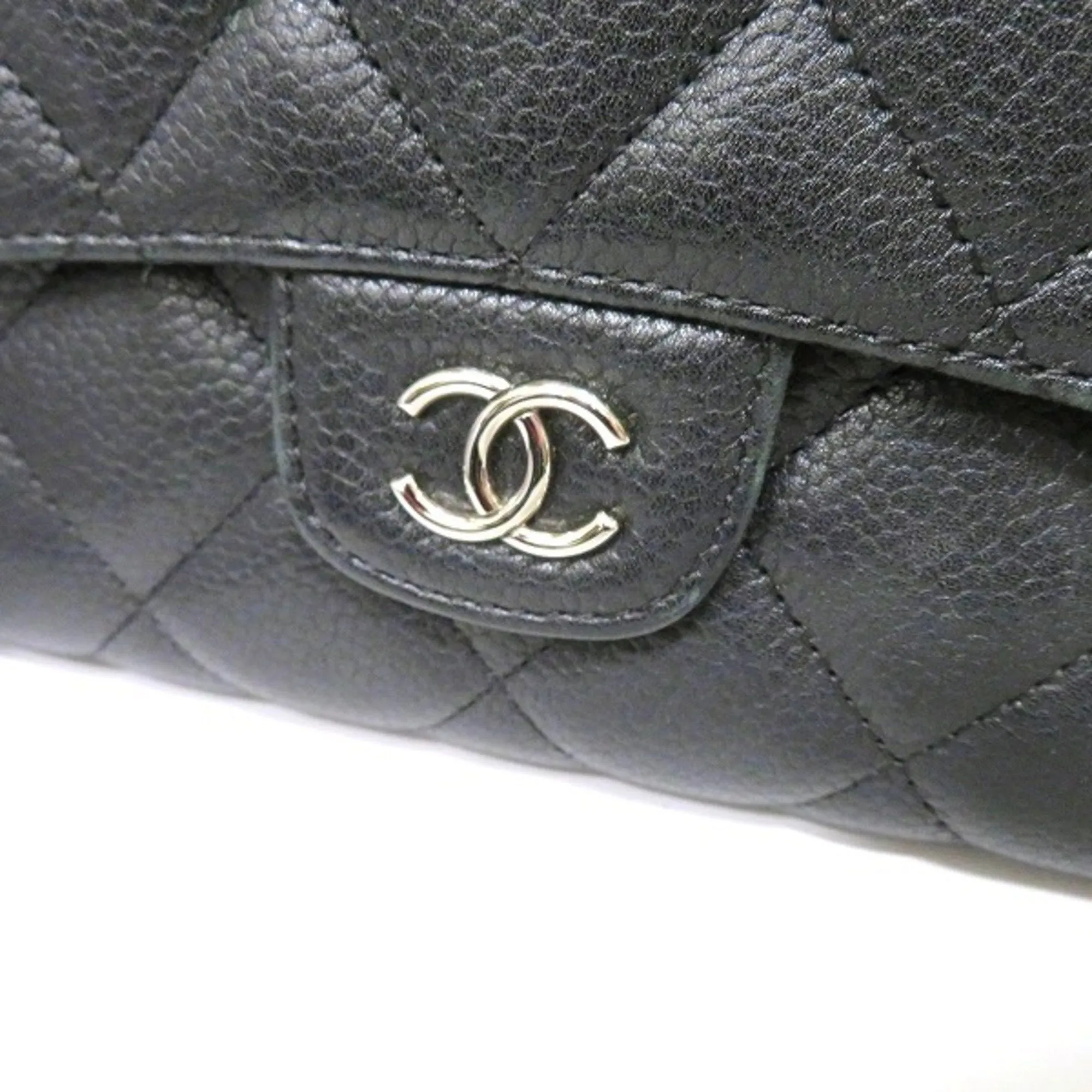 Chanel Black Leather Timeless wallet accessories