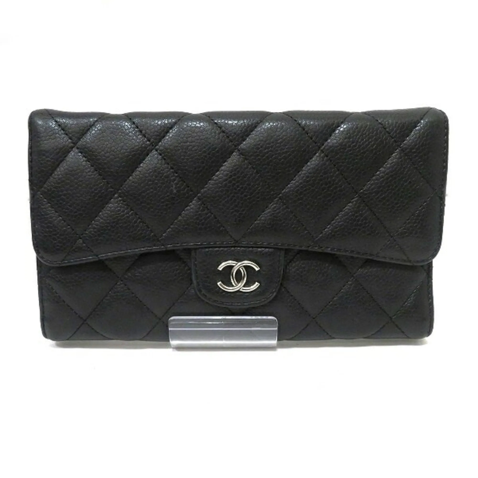 Chanel Black Leather Timeless wallet accessories