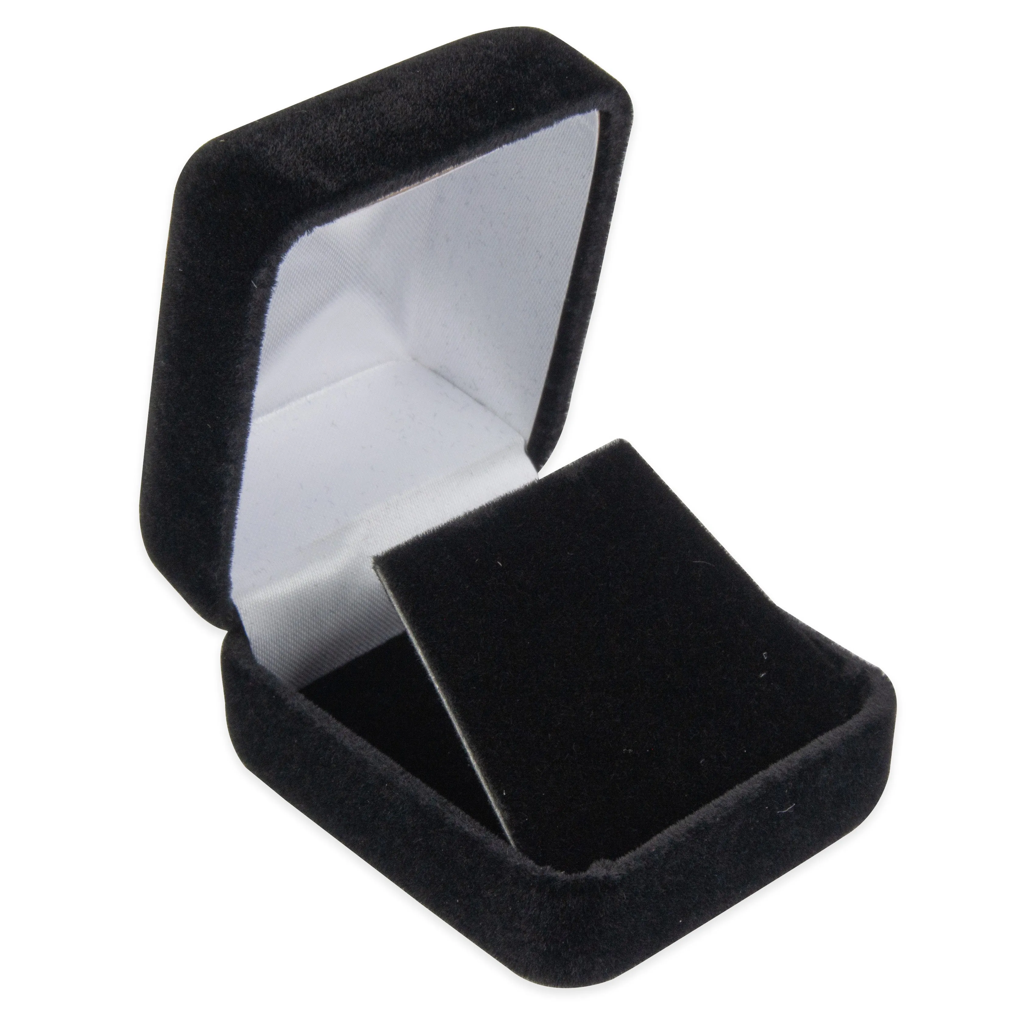 Classic Black Velvet Earring Jewelry Gift Box