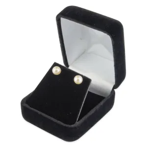 Classic Black Velvet Earring Jewelry Gift Box