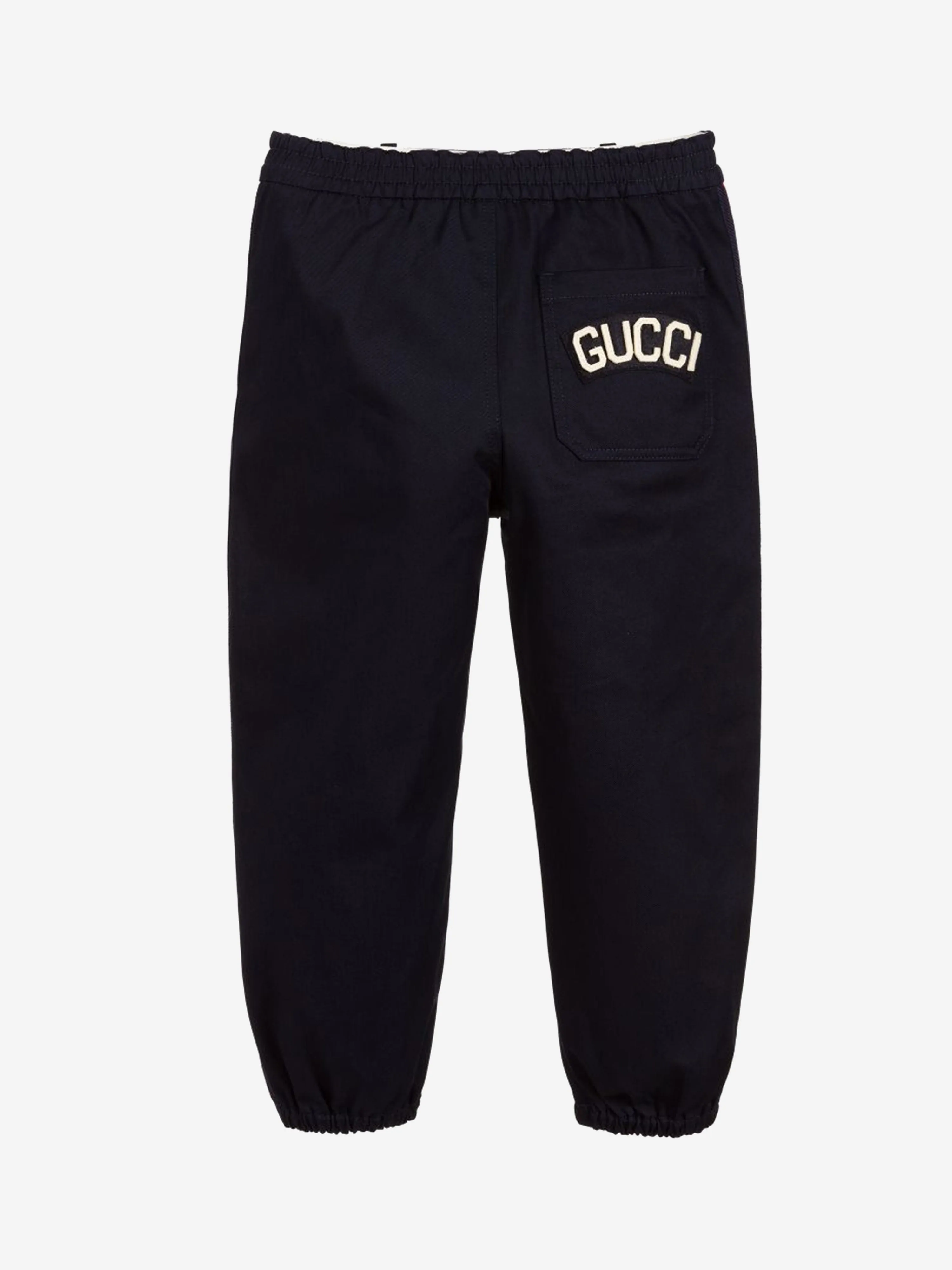 Gucci Boys Trousers - Blue Gabardine Trousers