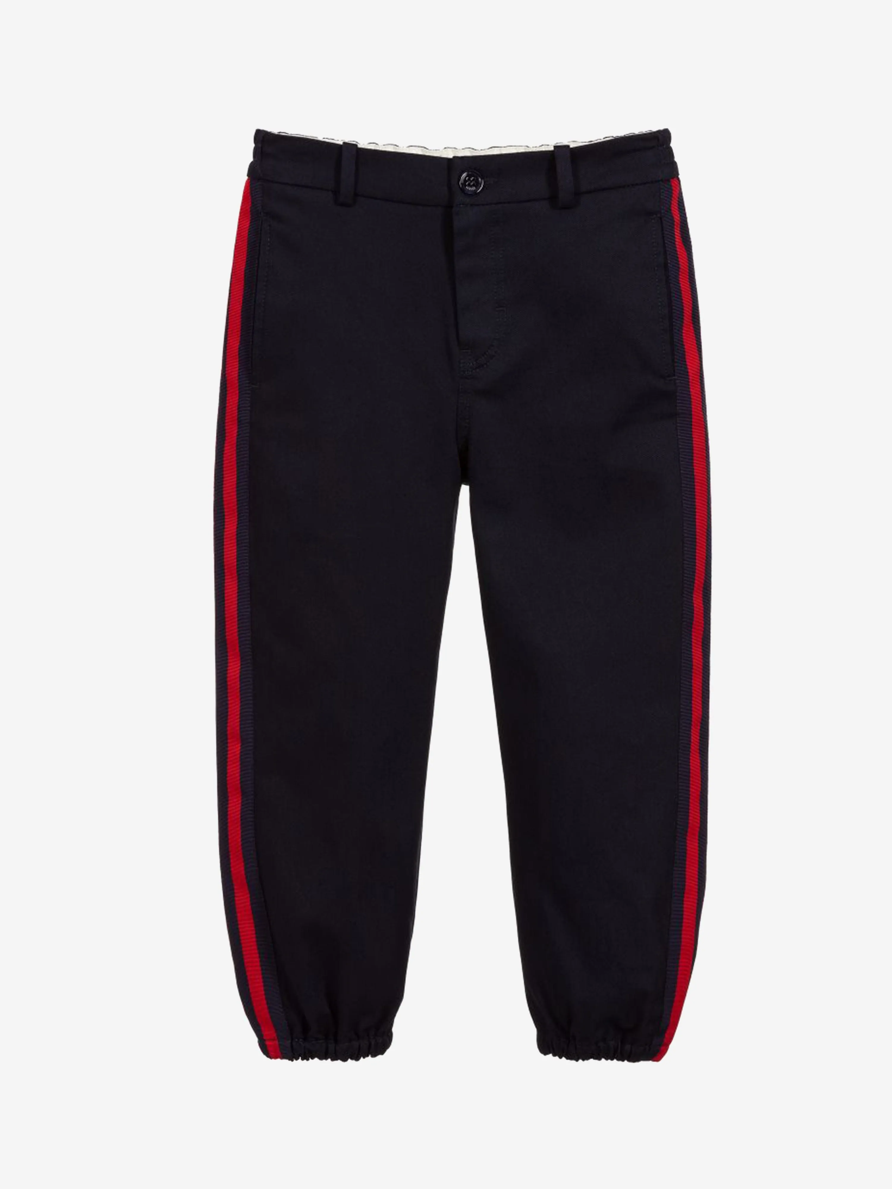 Gucci Boys Trousers - Blue Gabardine Trousers