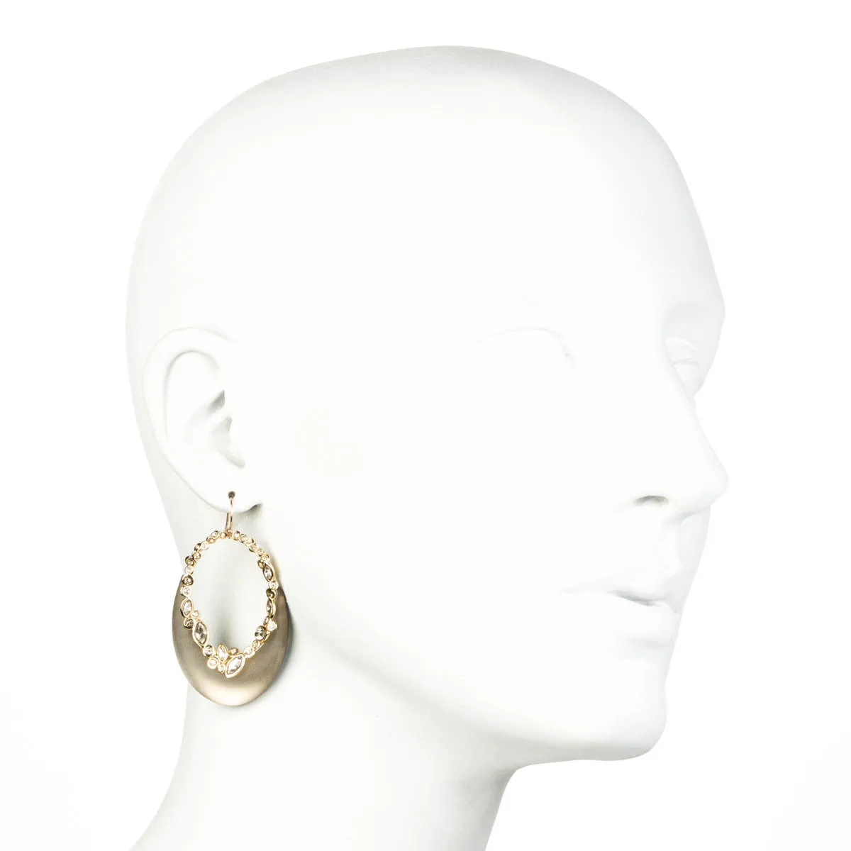 Imperial Crystal Lace Crescent Earring
