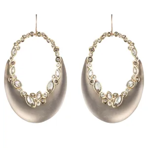 Imperial Crystal Lace Crescent Earring