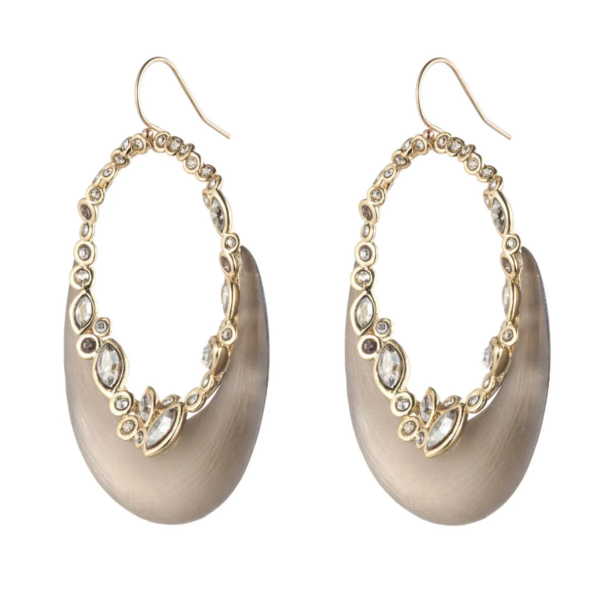 Imperial Crystal Lace Crescent Earring