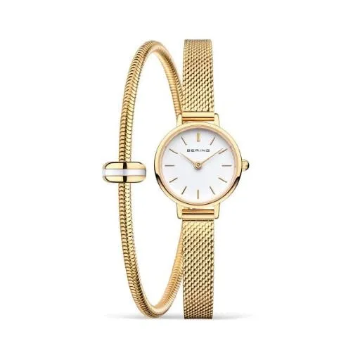 Ladies Gold Set Watch