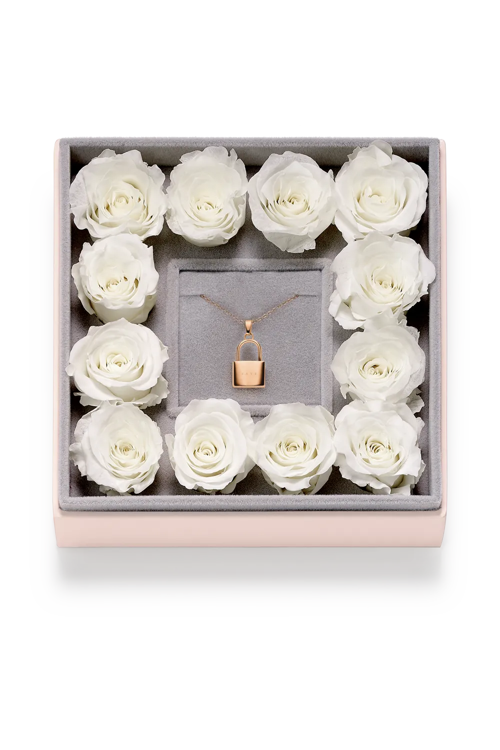 Padlock Rosebox Square Rosegold