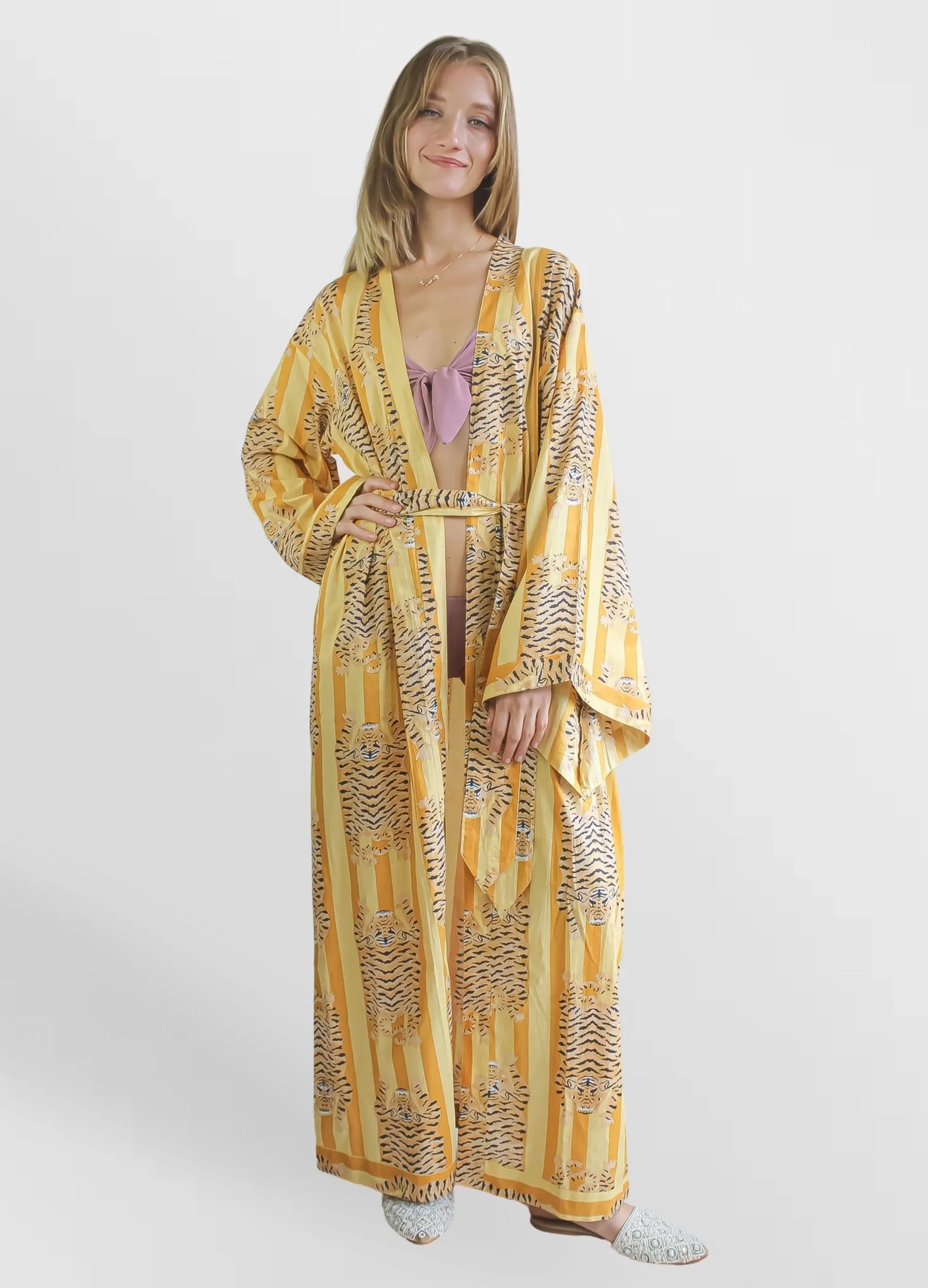 Paradise Mustard Kimono