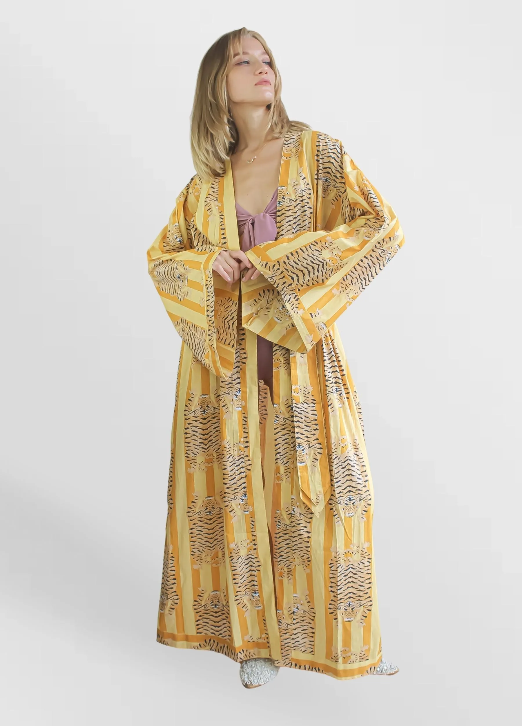 Paradise Mustard Kimono