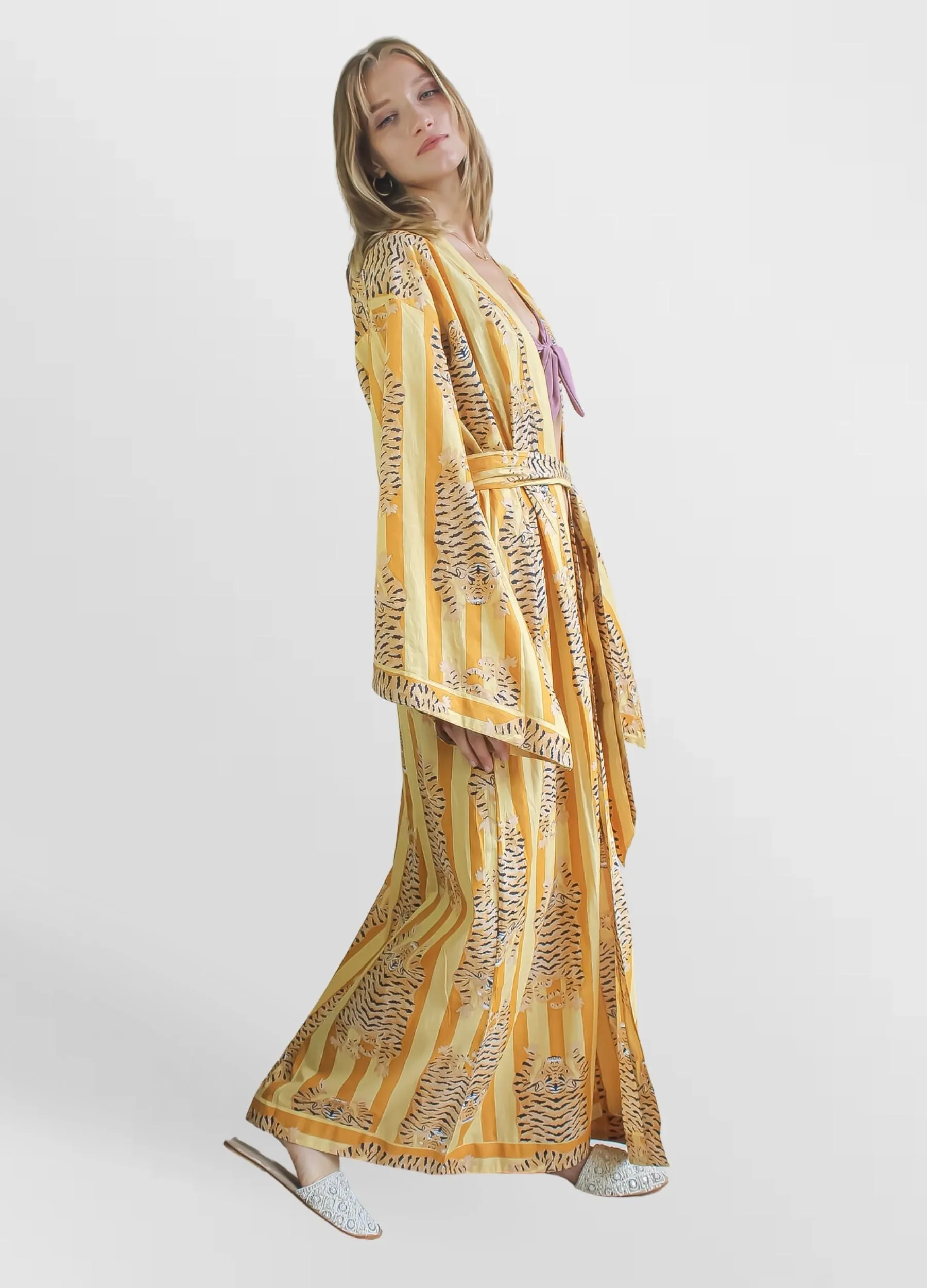 Paradise Mustard Kimono