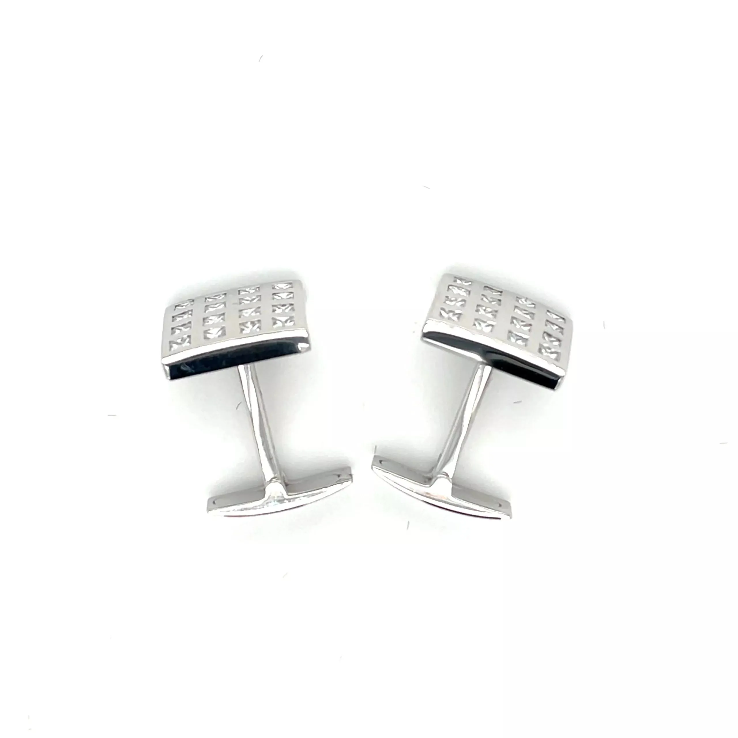 TIMELESS CUFFLINKS NATURAL PRINCESS DIAMONDS