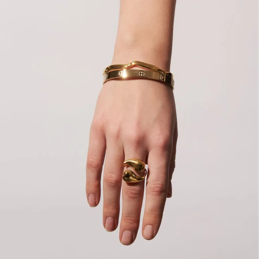 Timeless Deluxe Armreif 14K Vergoldet