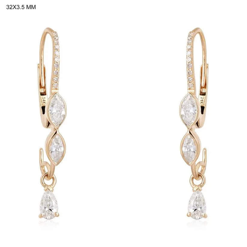 Timeless Diamond Drop Earrings