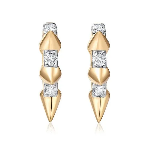 Timeless Elegance Diamond Huggies Earrings