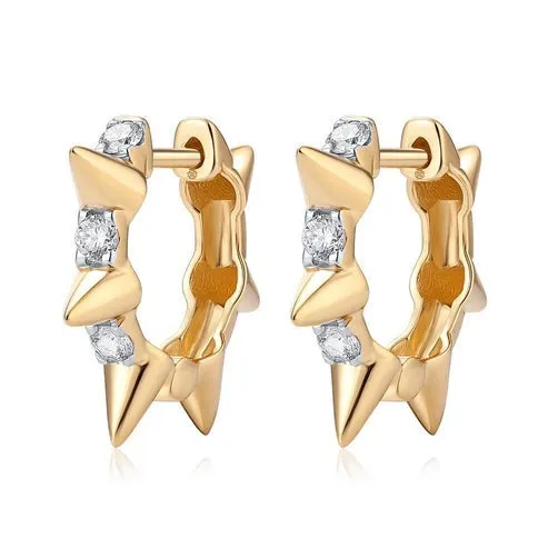 Timeless Elegance Diamond Huggies Earrings