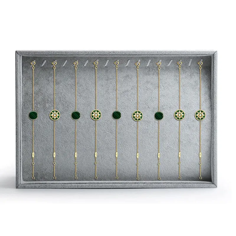 Velvet Stackable Necklace Bracelet Jewelry Display Tray P00105